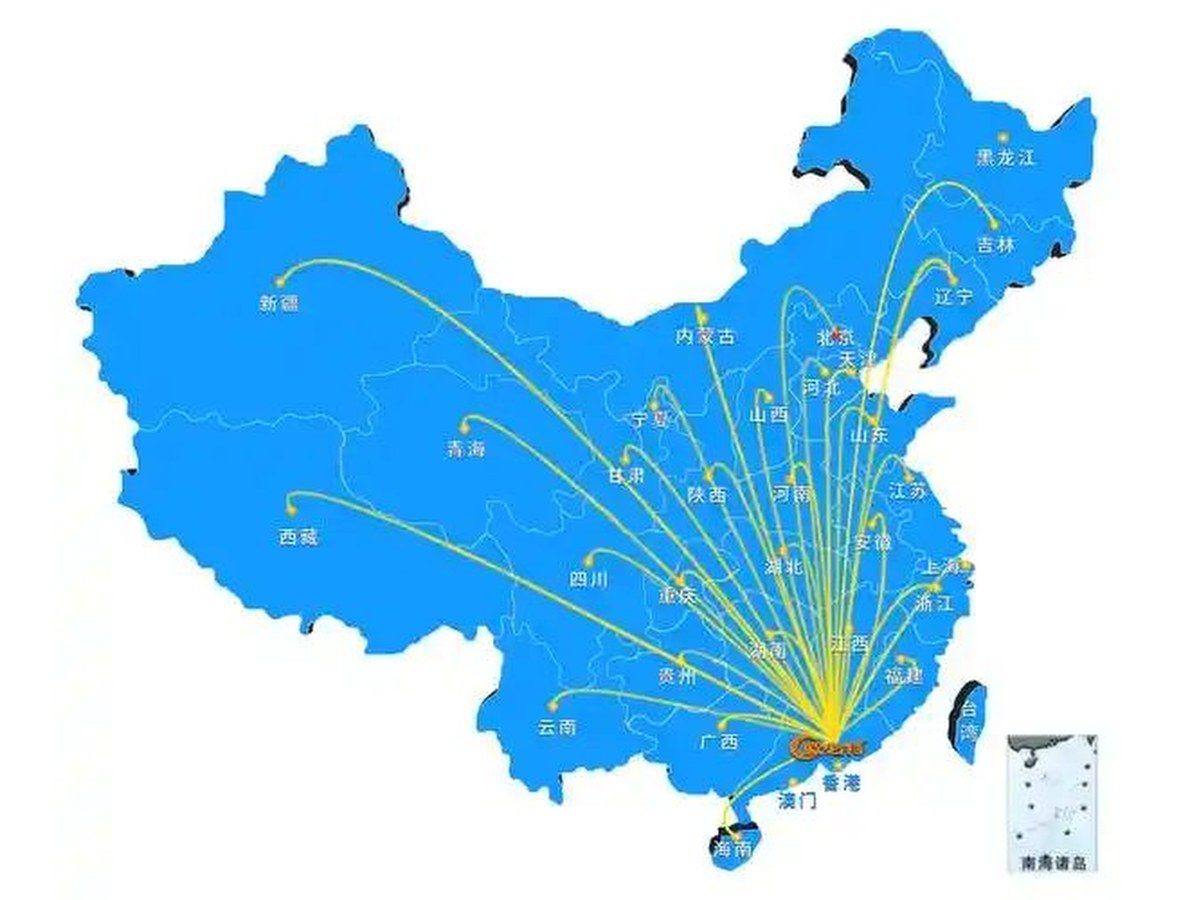 服务范围地图