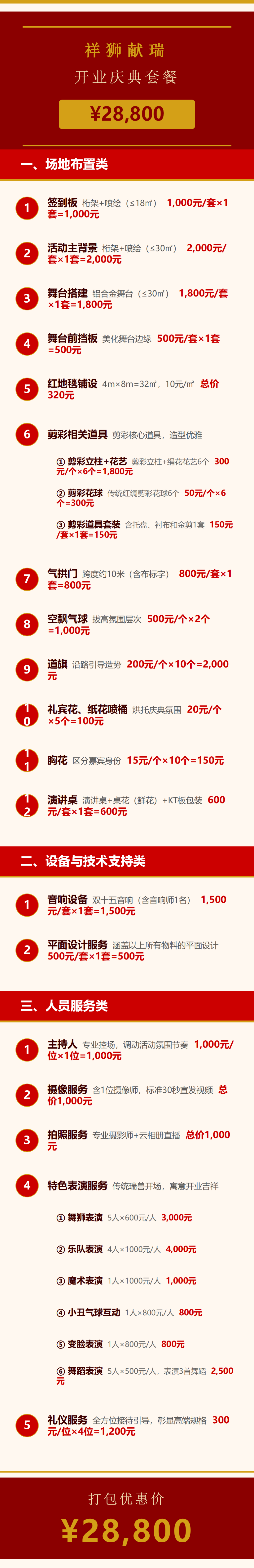 项目明细