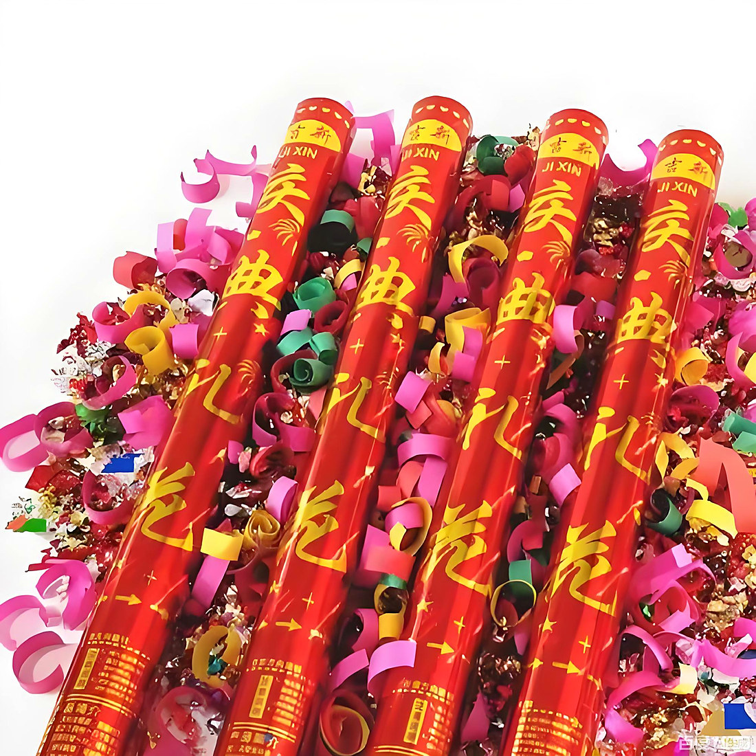 礼宾花、纸花喷桶 5 个，用于开业庆典气氛烘托