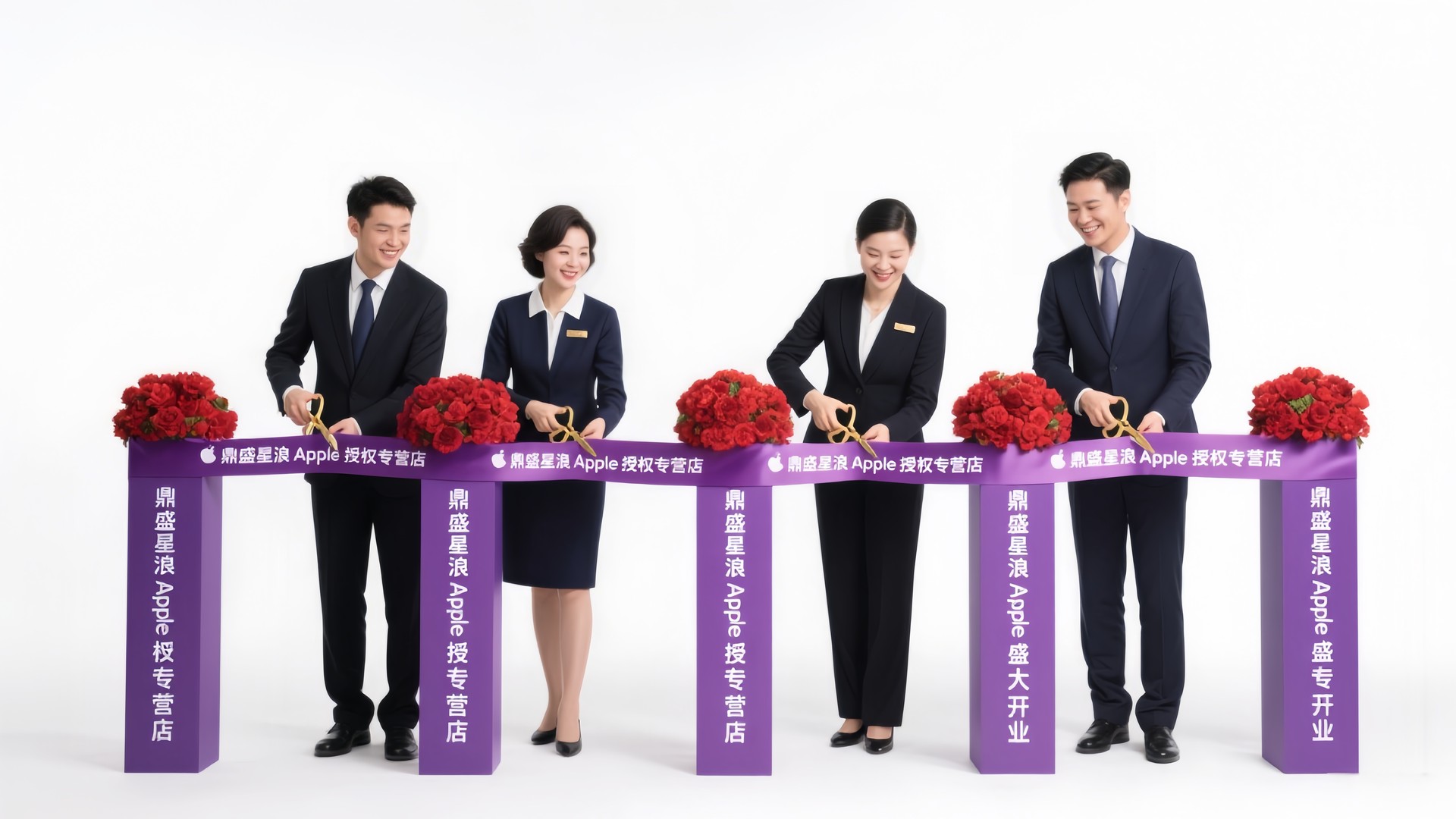 剪彩立柱/迎宾花柱/路引花柱（绢花）日租 乌鲁木齐