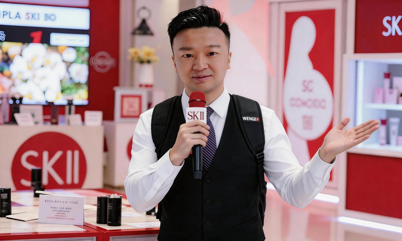 主持人曾欢 SK-II 品牌专柜活动主持