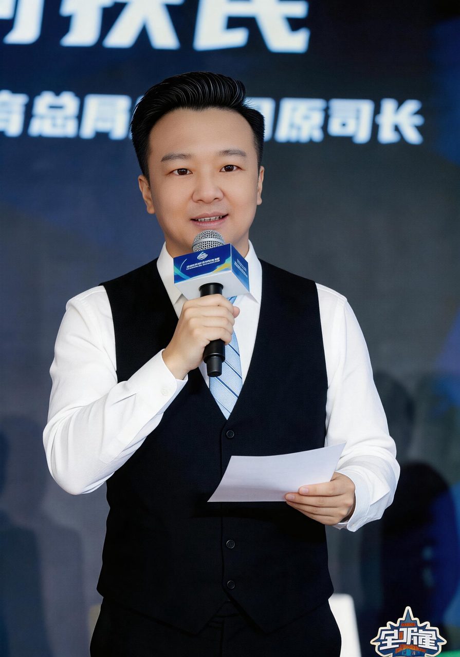 主持人曾欢 表彰大会现场主持